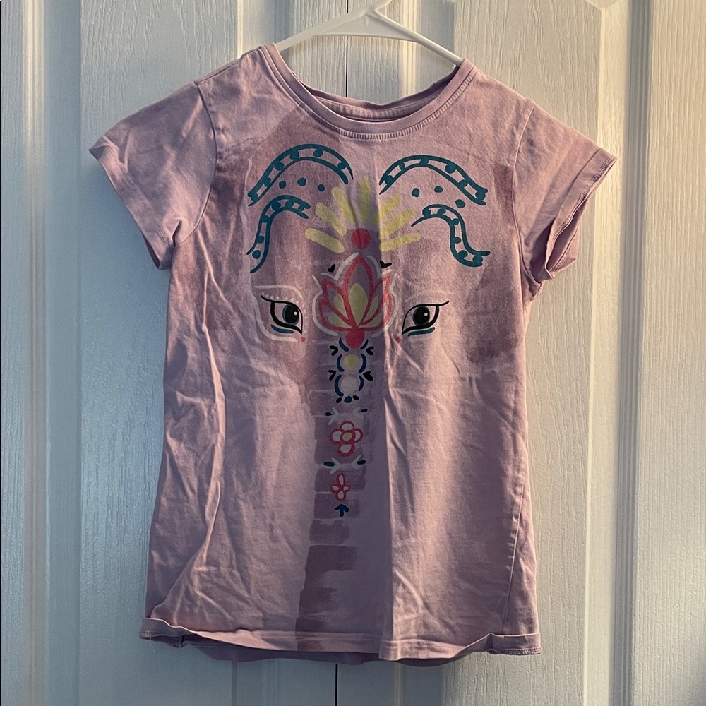 Tea Collection Lavender Elephant Graphic Tee